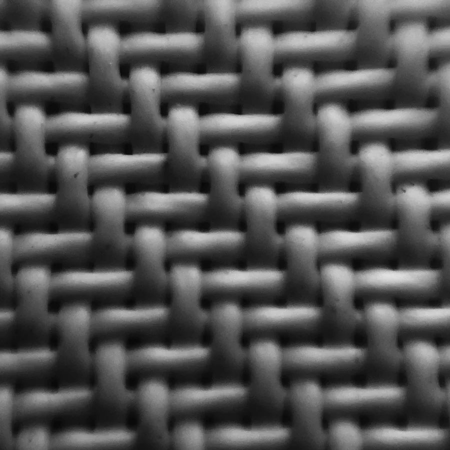 Close-up of the Acoustic NanoMesh weave structure
